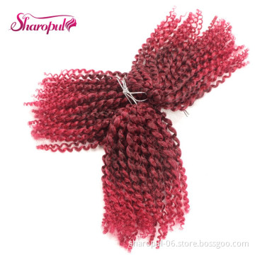 Bohemian Jerry Curl Hair 8Inch Mali Bob Crochet Braids Extensions Afro Kinky Braiding Hair